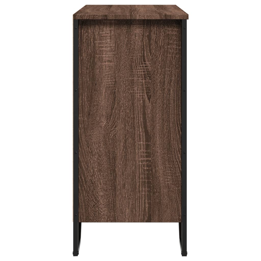 Dressoir 78x35,5x74,5 cm bewerkt hout bruin eikenkleur is nu te koop bij PeponiXL, paradijselijk wonen!