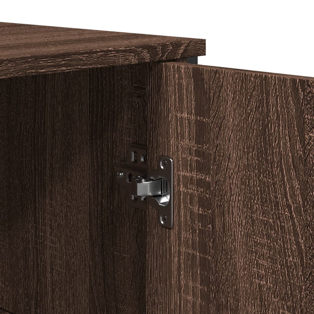 Dressoir 78x35,5x74,5 cm bewerkt hout bruin eikenkleur is nu te koop bij PeponiXL, paradijselijk wonen!