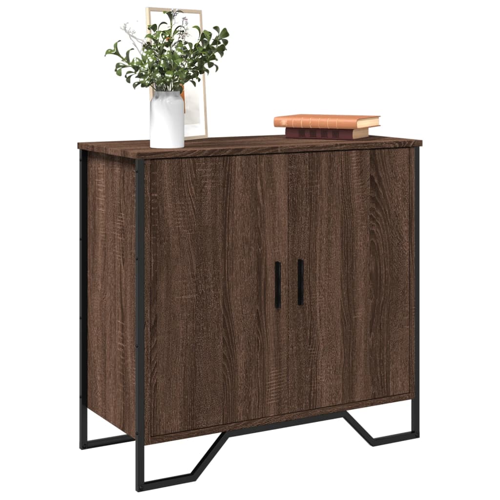 Dressoir 78x35,5x74,5 cm bewerkt hout bruin eikenkleur is nu te koop bij PeponiXL, paradijselijk wonen!