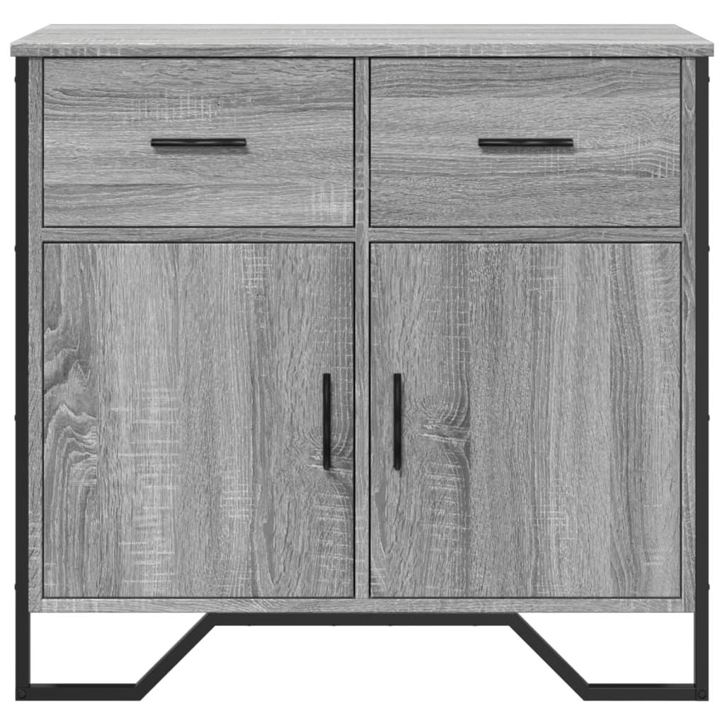 Dressoir 79.5x35,5x74,5 cm bewerkt hout grijs sonoma eikenkleur is nu te koop bij PeponiXL, paradijselijk wonen!