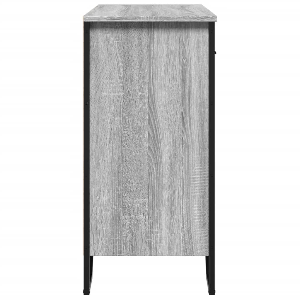 Dressoir 79.5x35,5x74,5 cm bewerkt hout grijs sonoma eikenkleur is nu te koop bij PeponiXL, paradijselijk wonen!