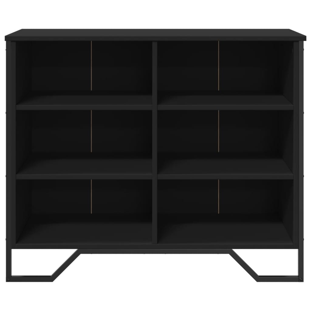 Dressoir 91x35,5x74,5 cm bewerkt hout zwart is nu te koop bij PeponiXL, paradijselijk wonen!