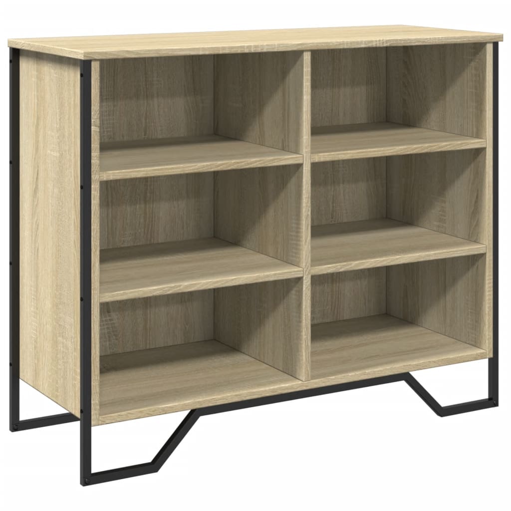 Dressoir 91x35,5x74,5 cm bewerkt hout sonoma eikenkleurig is nu te koop bij PeponiXL, paradijselijk wonen!
