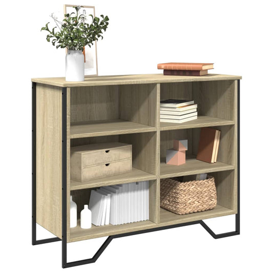 Dressoir 91x35,5x74,5 cm bewerkt hout sonoma eikenkleurig is nu te koop bij PeponiXL, paradijselijk wonen!