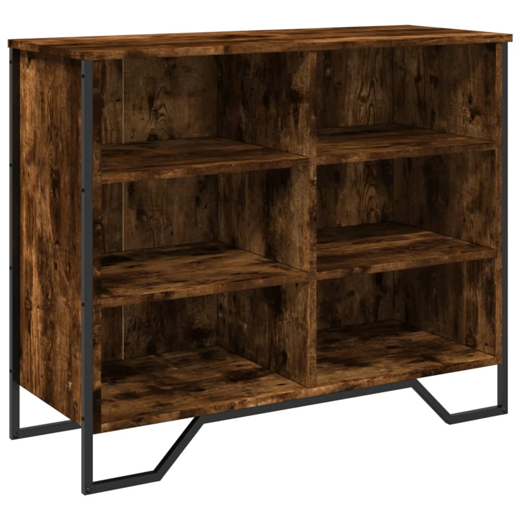 Dressoir 91x35,5x74,5 cm bewerkt hout gerookt eikenkleurig is nu te koop bij PeponiXL, paradijselijk wonen!