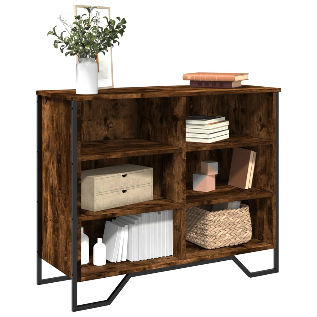 Dressoir 91x35,5x74,5 cm bewerkt hout gerookt eikenkleurig is nu te koop bij PeponiXL, paradijselijk wonen!