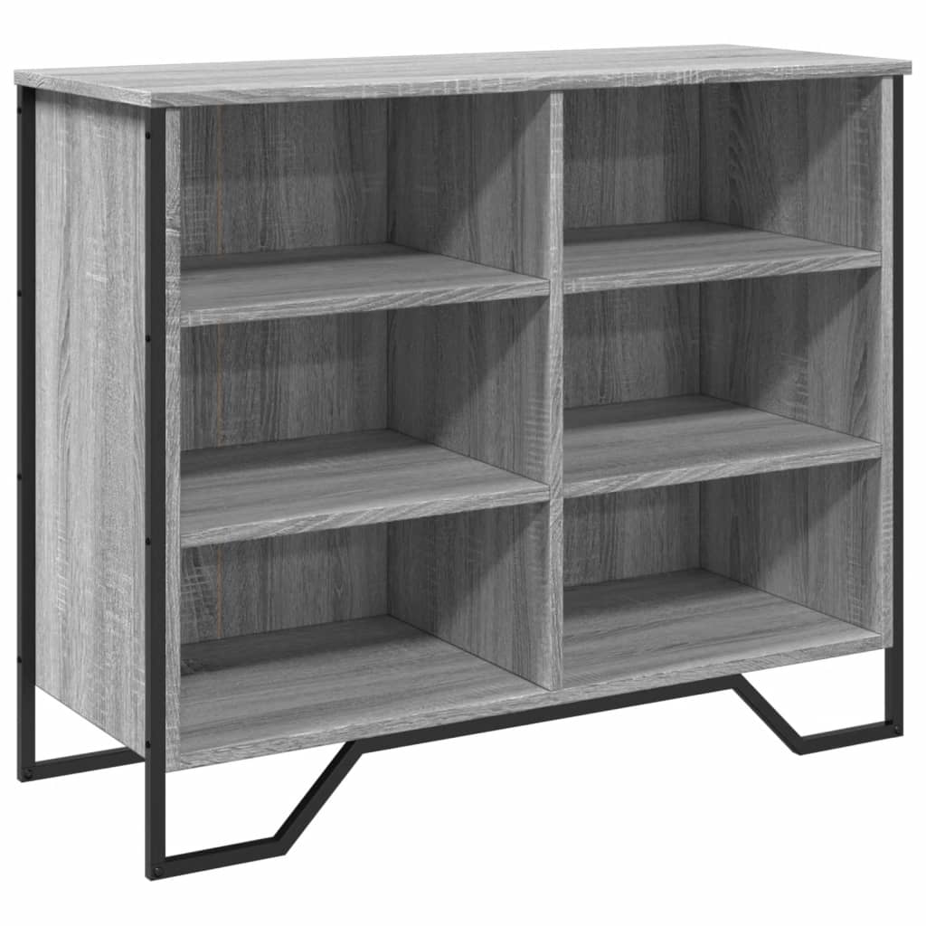 Dressoir 91x35,5x74,5 cm bewerkt hout grijs sonoma eikenkleurig is nu te koop bij PeponiXL, paradijselijk wonen!