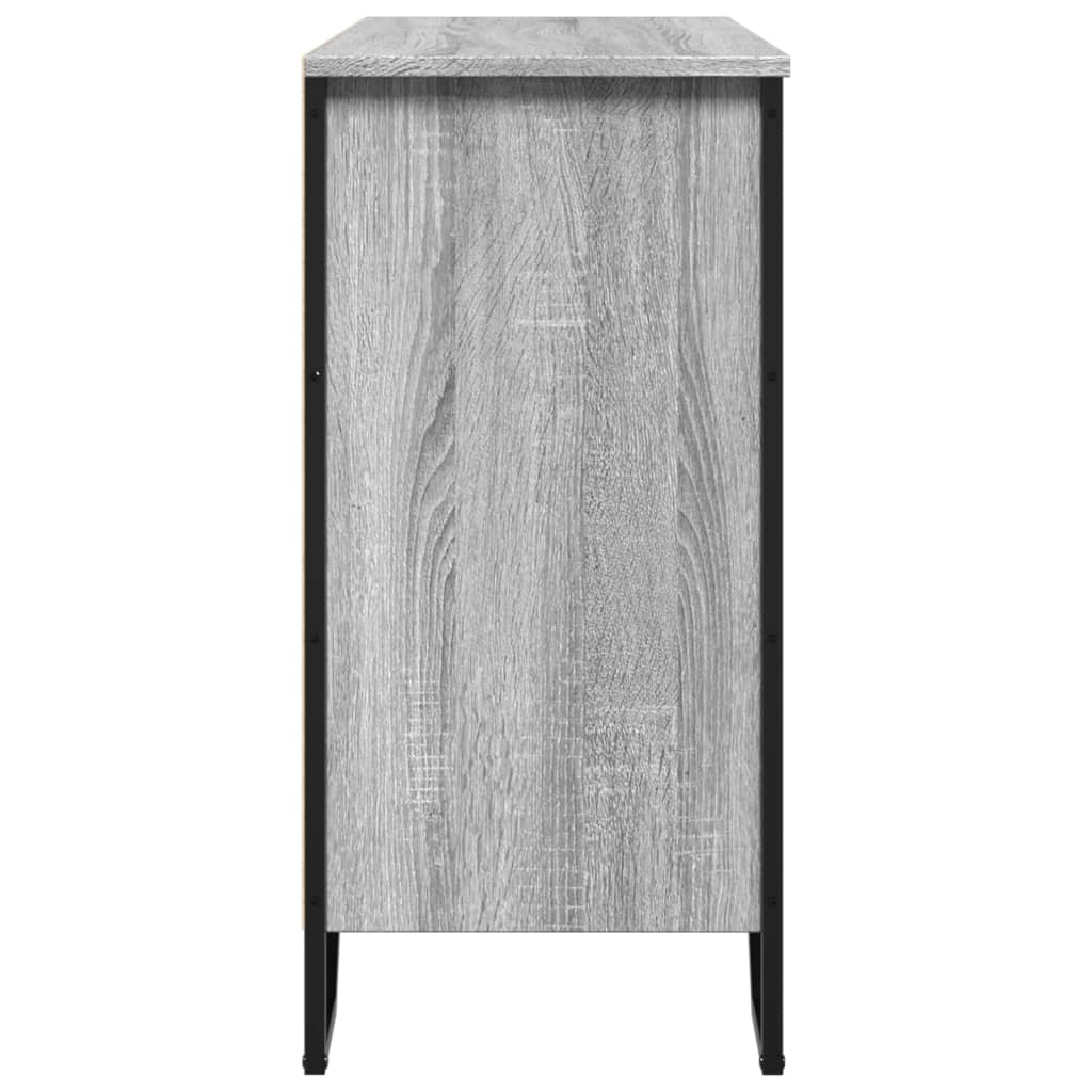 Dressoir 91x35,5x74,5 cm bewerkt hout grijs sonoma eikenkleurig is nu te koop bij PeponiXL, paradijselijk wonen!