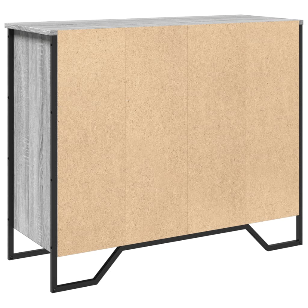 Dressoir 91x35,5x74,5 cm bewerkt hout grijs sonoma eikenkleurig is nu te koop bij PeponiXL, paradijselijk wonen!