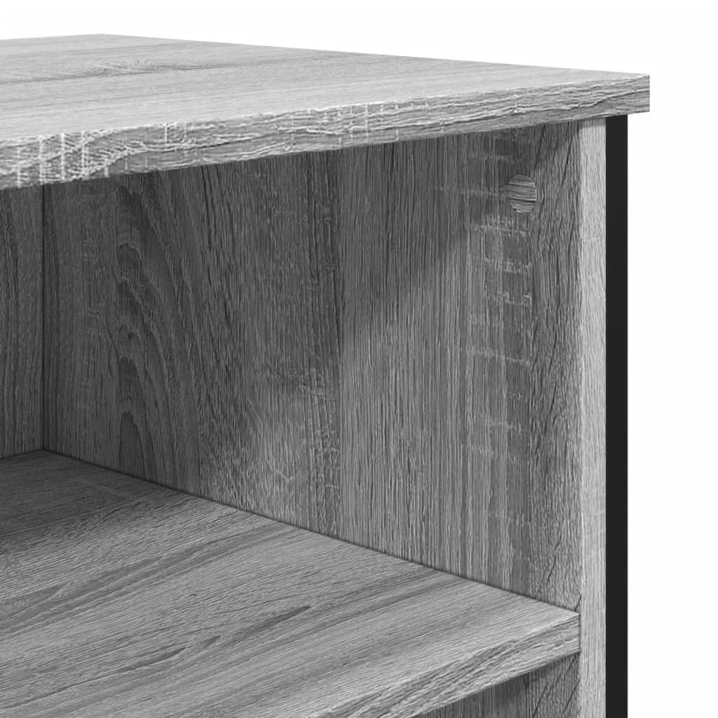 Dressoir 91x35,5x74,5 cm bewerkt hout grijs sonoma eikenkleurig is nu te koop bij PeponiXL, paradijselijk wonen!