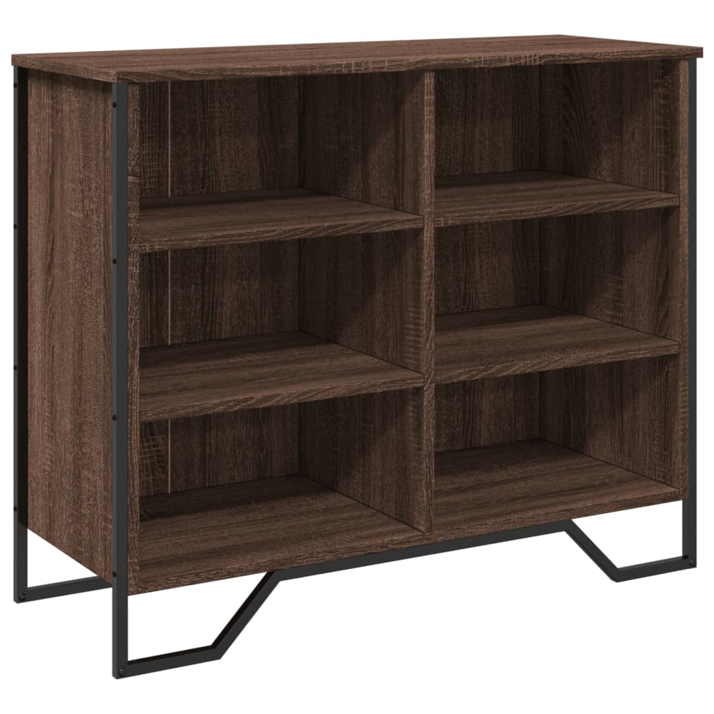 Dressoir 91x35,5x74,5 cm bewerkt hout bruin eikenkleur is nu te koop bij PeponiXL, paradijselijk wonen!