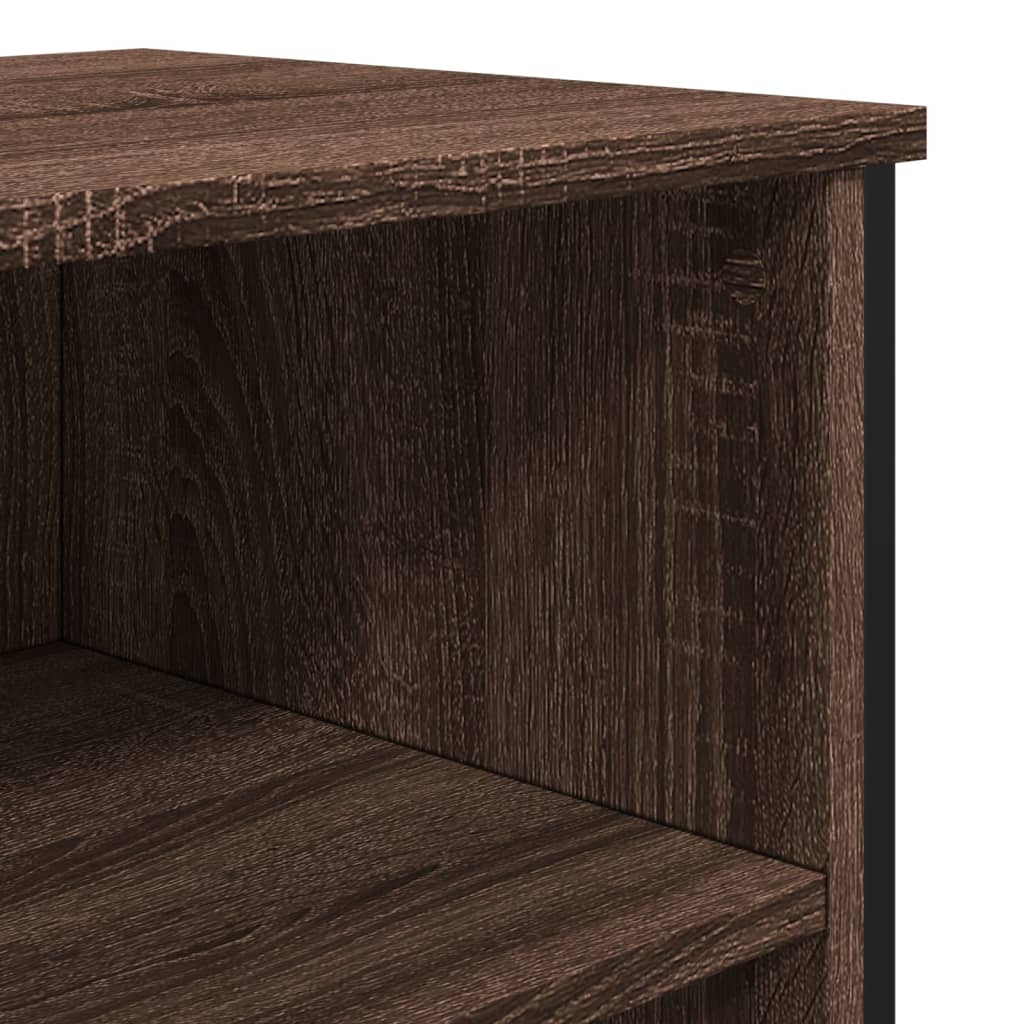 Dressoir 91x35,5x74,5 cm bewerkt hout bruin eikenkleur is nu te koop bij PeponiXL, paradijselijk wonen!