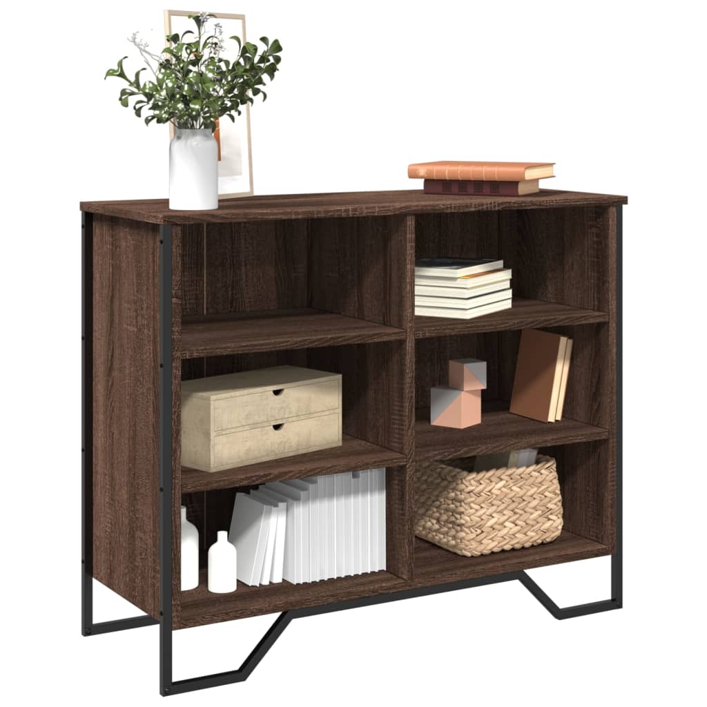 Dressoir 91x35,5x74,5 cm bewerkt hout bruin eikenkleur is nu te koop bij PeponiXL, paradijselijk wonen!