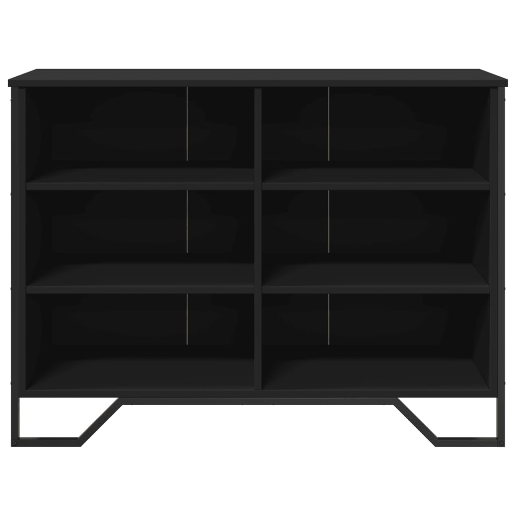 Dressoir 101x35,5x74,5 cm bewerkt hout zwart is nu te koop bij PeponiXL, paradijselijk wonen!