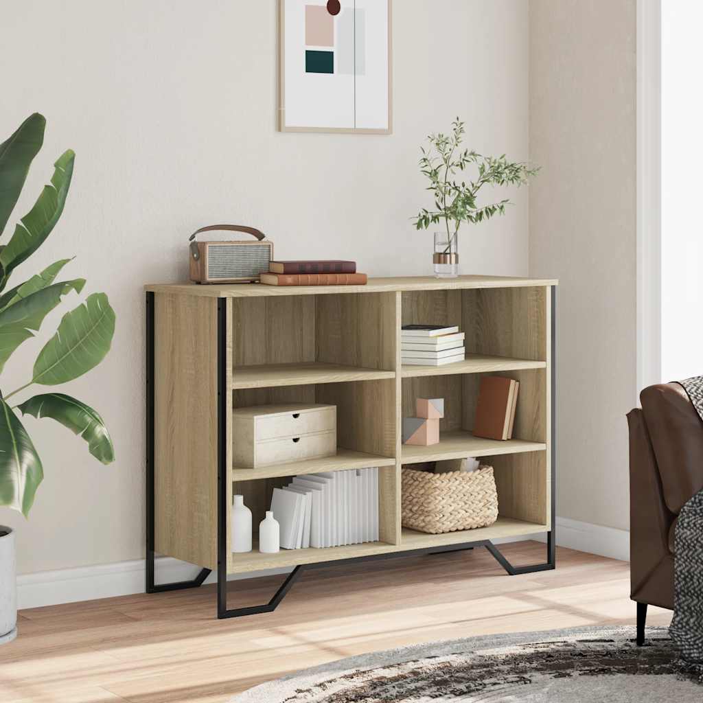 Dressoir 101x35,5x74,5 cm bewerkt hout sonoma eikenkleurig is nu te koop bij PeponiXL, paradijselijk wonen!