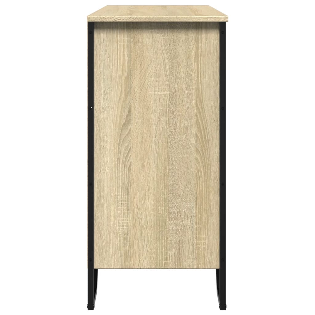Dressoir 101x35,5x74,5 cm bewerkt hout sonoma eikenkleurig is nu te koop bij PeponiXL, paradijselijk wonen!