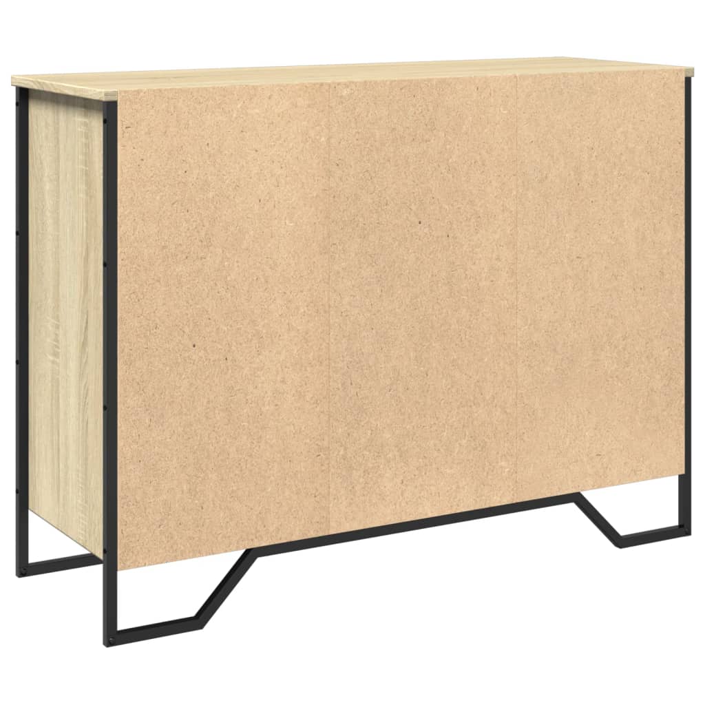 Dressoir 101x35,5x74,5 cm bewerkt hout sonoma eikenkleurig is nu te koop bij PeponiXL, paradijselijk wonen!