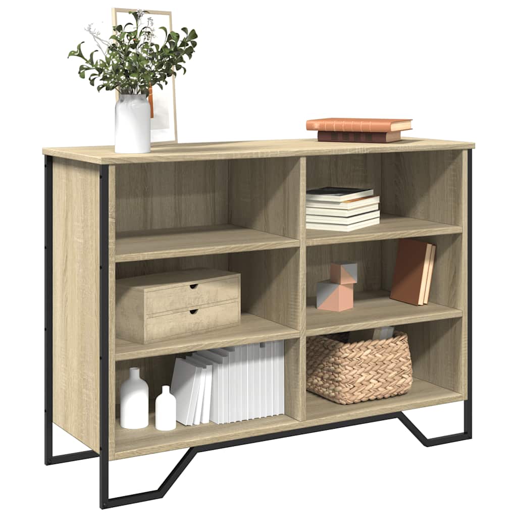 Dressoir 101x35,5x74,5 cm bewerkt hout sonoma eikenkleurig is nu te koop bij PeponiXL, paradijselijk wonen!