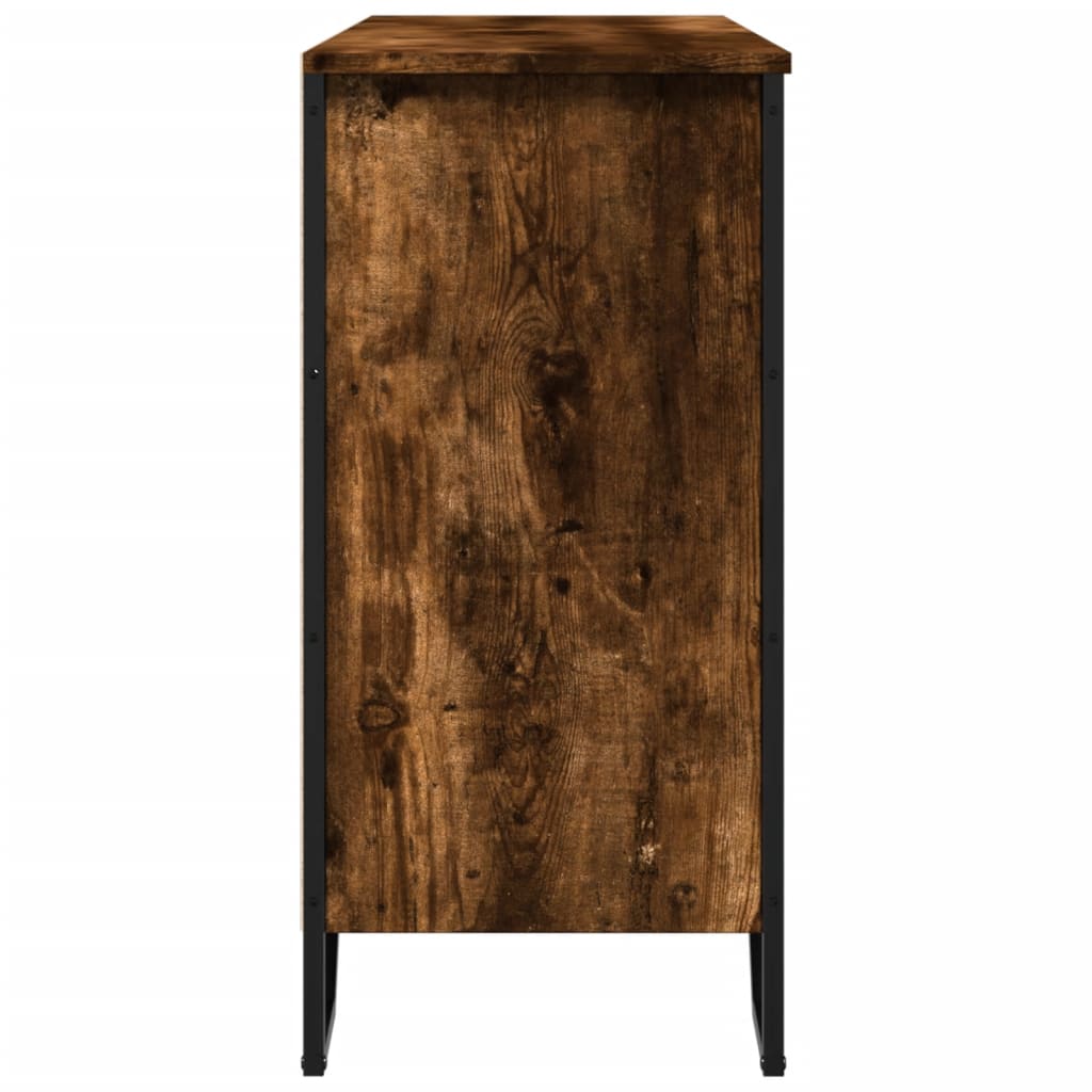Dressoir 101x35,5x74,5 cm bewerkt hout gerookt eikenkleurig is nu te koop bij PeponiXL, paradijselijk wonen!