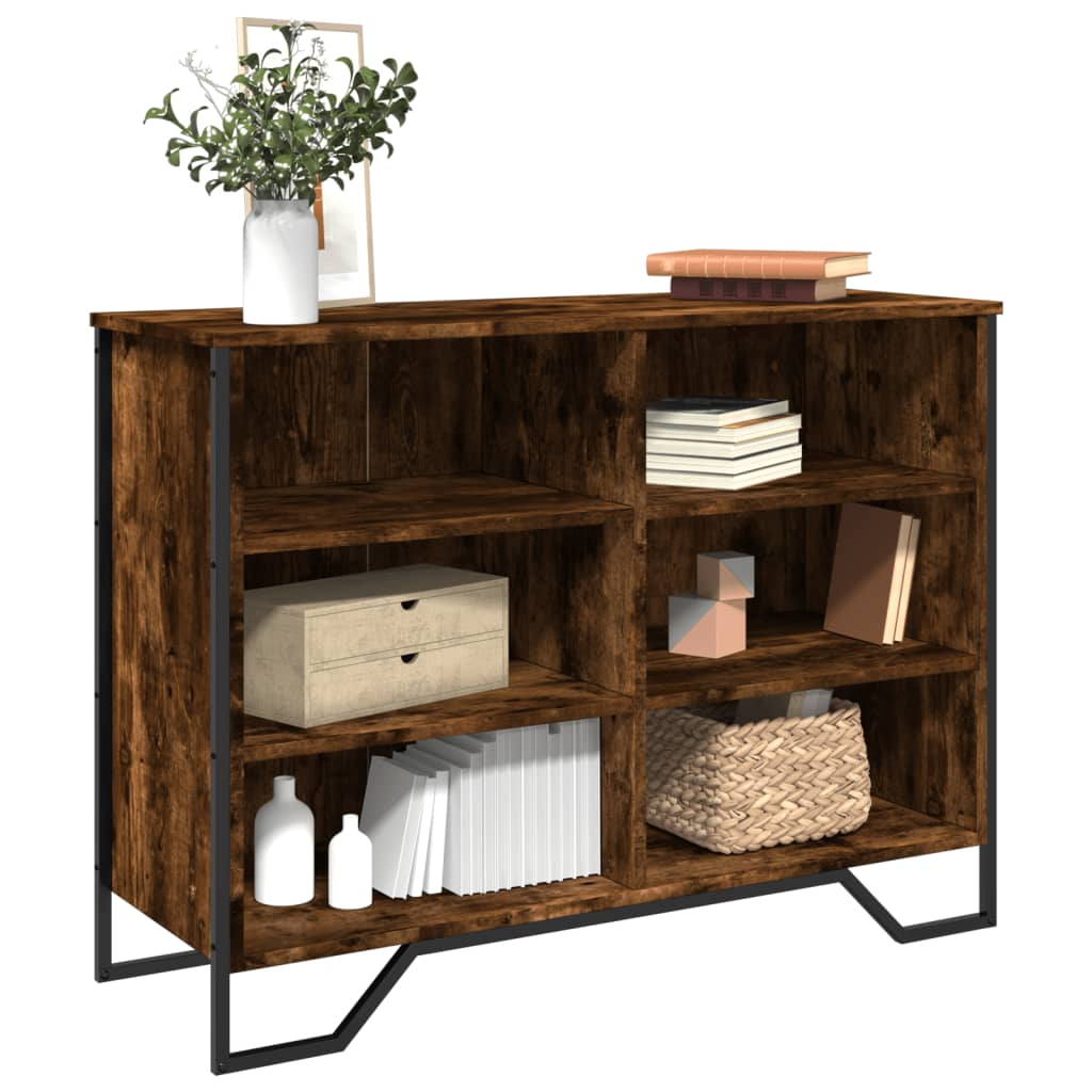 Dressoir 101x35,5x74,5 cm bewerkt hout gerookt eikenkleurig is nu te koop bij PeponiXL, paradijselijk wonen!