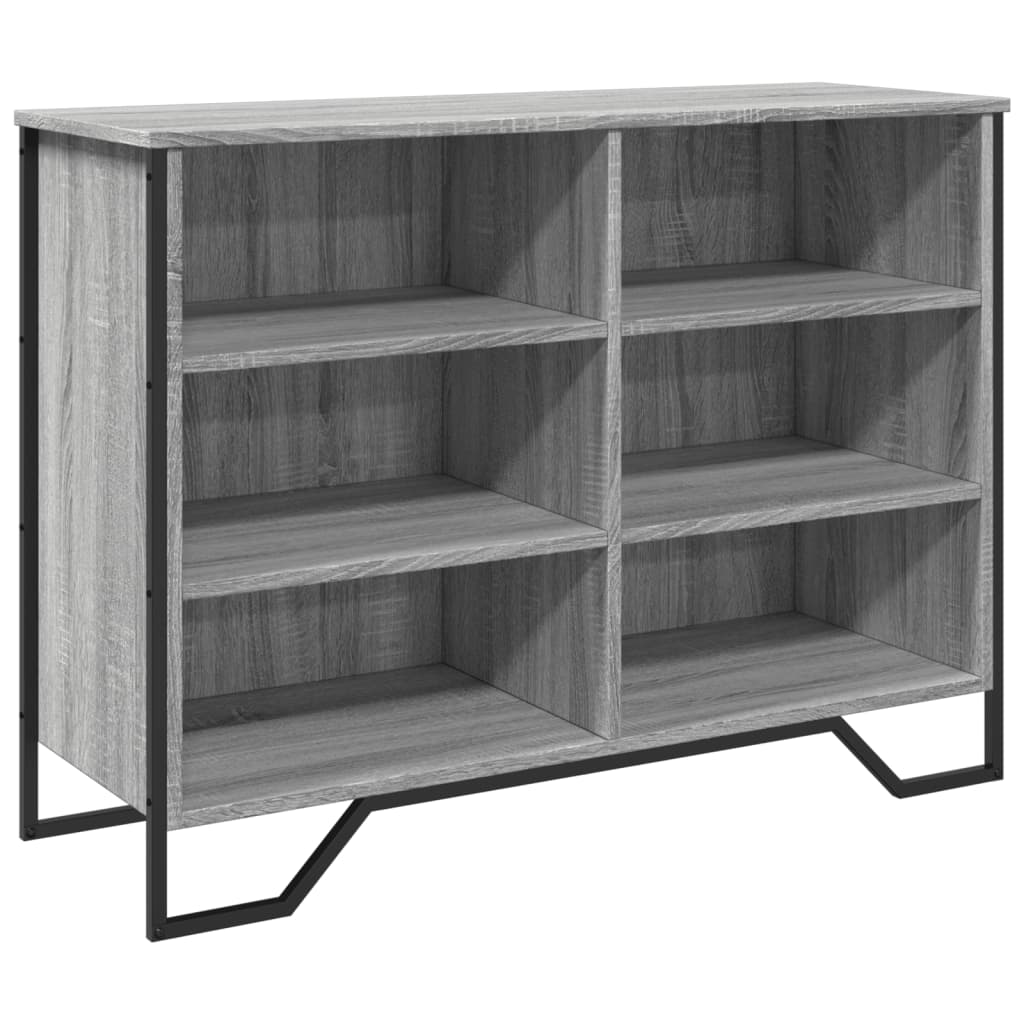 Dressoir 101x35,5x74,5cm bewerkt hout grijs sonoma eikenkleurig is nu te koop bij PeponiXL, paradijselijk wonen!