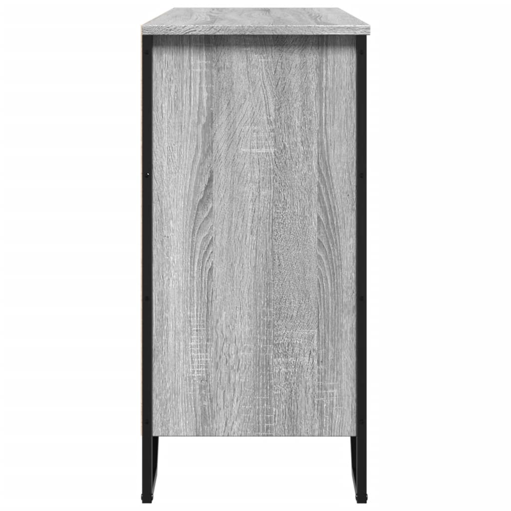 Dressoir 101x35,5x74,5cm bewerkt hout grijs sonoma eikenkleurig is nu te koop bij PeponiXL, paradijselijk wonen!