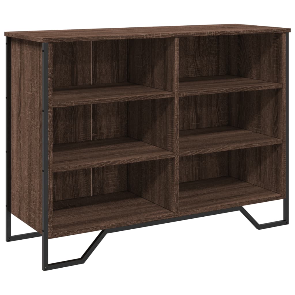 Dressoir 101x35,5x74,5 cm bewerkt hout bruin eikenkleur is nu te koop bij PeponiXL, paradijselijk wonen!