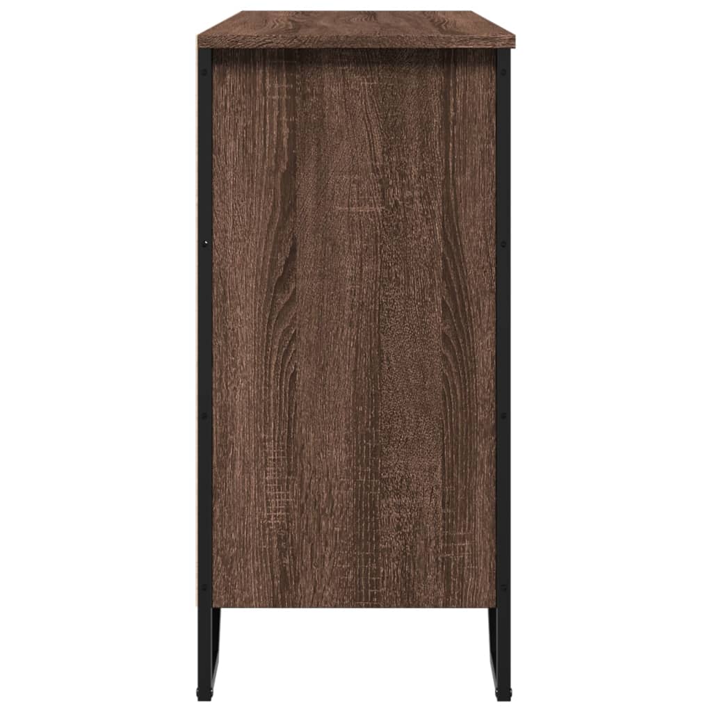 Dressoir 101x35,5x74,5 cm bewerkt hout bruin eikenkleur is nu te koop bij PeponiXL, paradijselijk wonen!