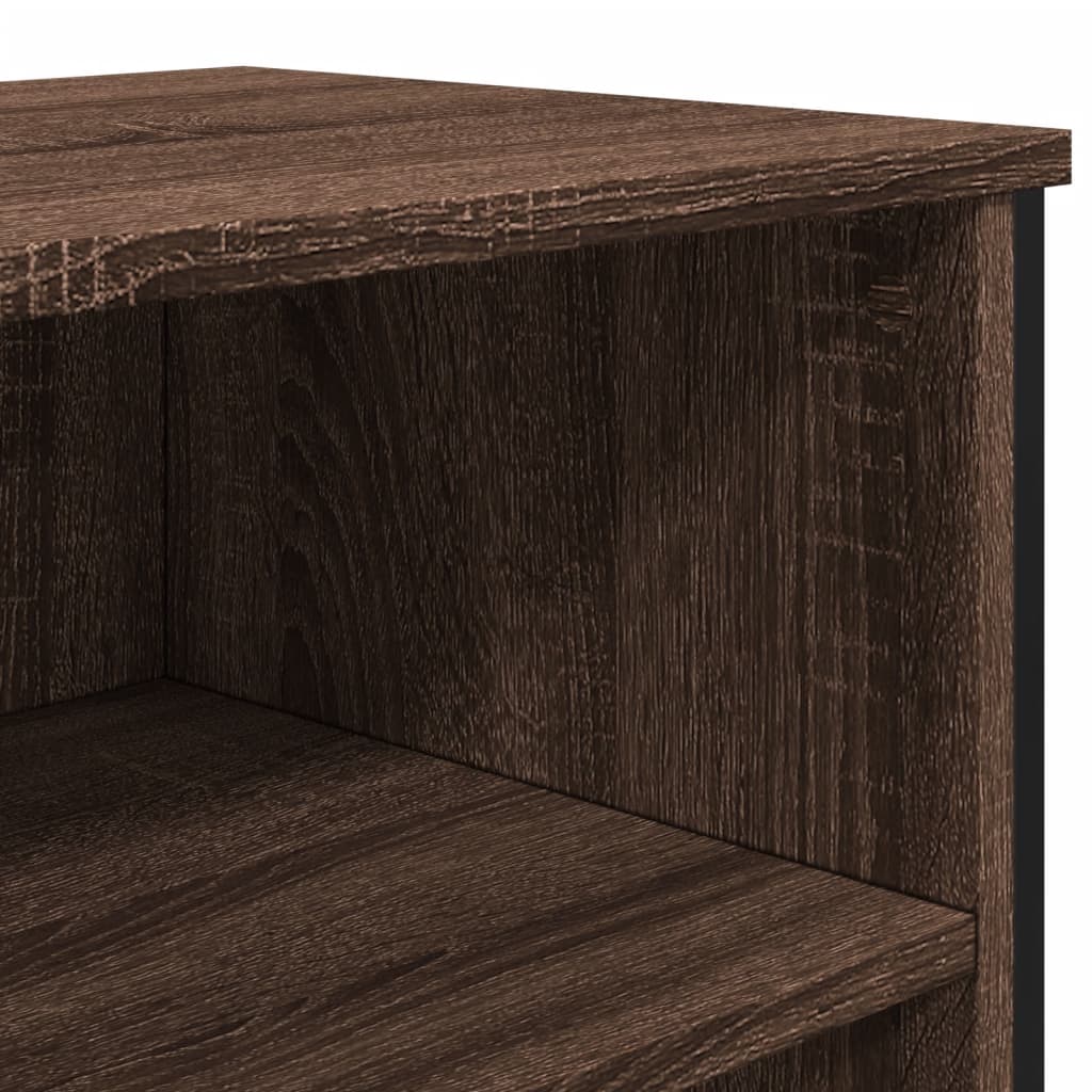 Dressoir 101x35,5x74,5 cm bewerkt hout bruin eikenkleur is nu te koop bij PeponiXL, paradijselijk wonen!