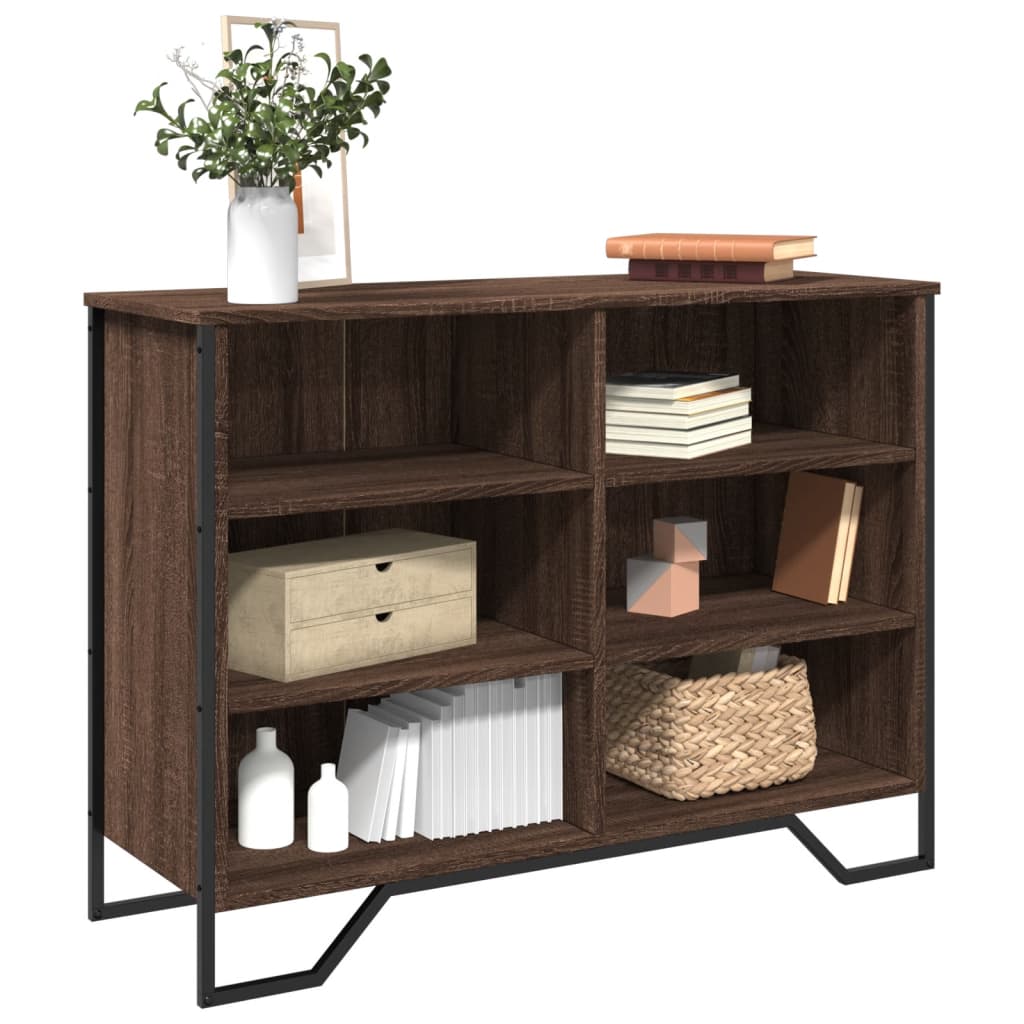 Dressoir 101x35,5x74,5 cm bewerkt hout bruin eikenkleur is nu te koop bij PeponiXL, paradijselijk wonen!