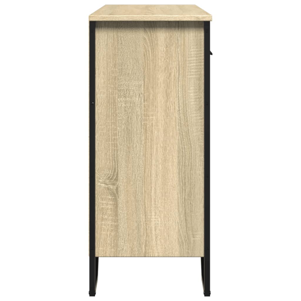 Dressoir 97x32,5x74,5 cm bewerkt hout sonoma eikenkleurig is nu te koop bij PeponiXL, paradijselijk wonen!