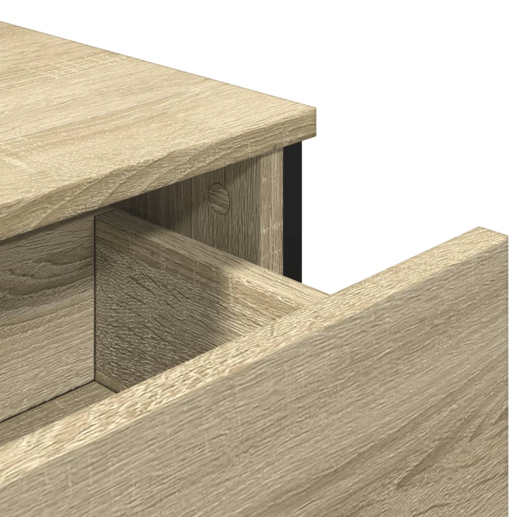 Dressoir 97x32,5x74,5 cm bewerkt hout sonoma eikenkleurig is nu te koop bij PeponiXL, paradijselijk wonen!