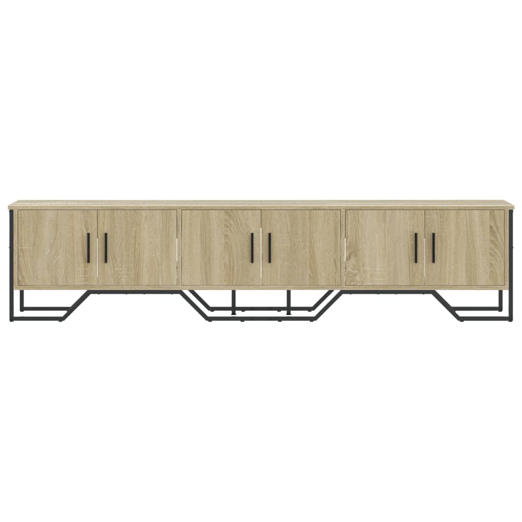 Tv-meubel 180x34x41 cm bewerkt hout sonoma eikenkleurig is nu te koop bij PeponiXL, paradijselijk wonen!