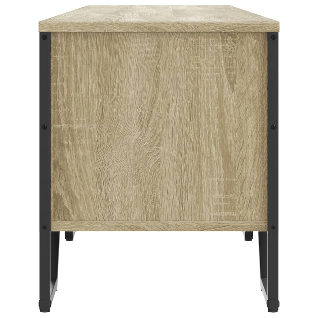 Tv-meubel 180x34x41 cm bewerkt hout sonoma eikenkleurig is nu te koop bij PeponiXL, paradijselijk wonen!