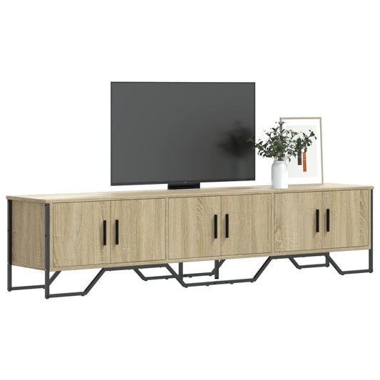 Tv-meubel 180x34x41 cm bewerkt hout sonoma eikenkleurig is nu te koop bij PeponiXL, paradijselijk wonen!