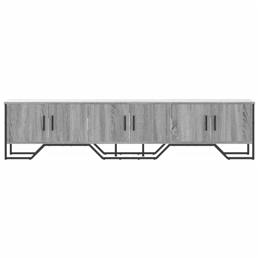 Tv-meubel 180x34x41 cm bewerkt hout grijs sonoma eikenkleurig is nu te koop bij PeponiXL, paradijselijk wonen!