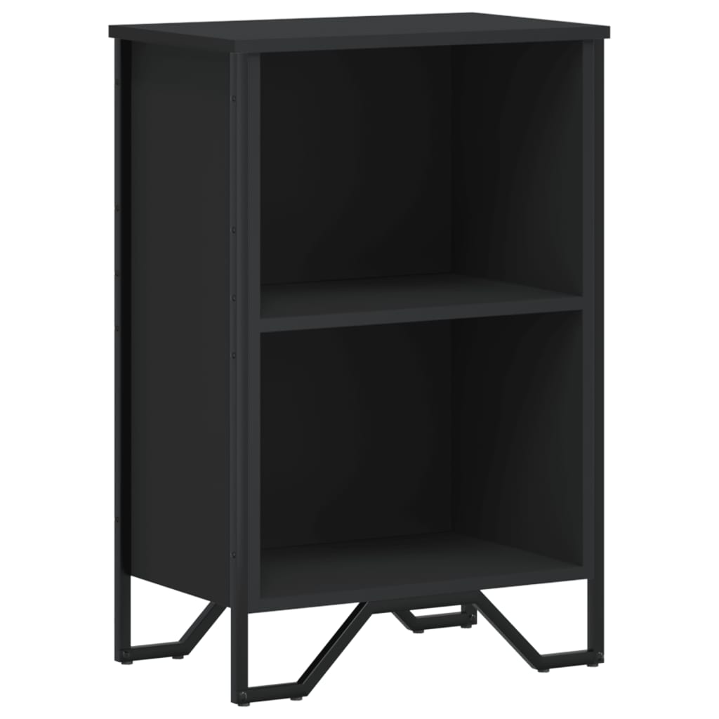 Boekenkast 50x31x74,5 cm bewerkt hout zwart is nu te koop bij PeponiXL, paradijselijk wonen!