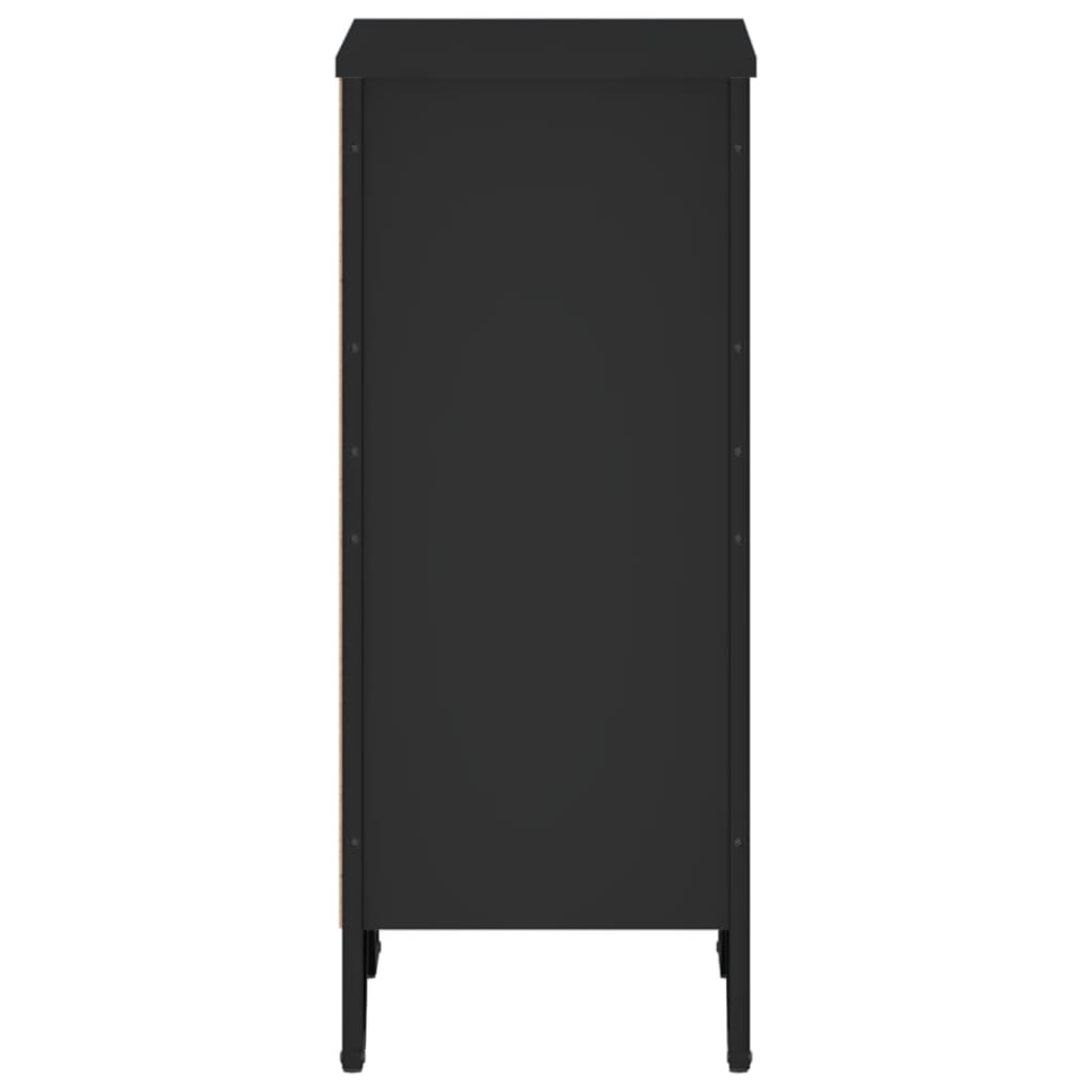 Boekenkast 50x31x74,5 cm bewerkt hout zwart is nu te koop bij PeponiXL, paradijselijk wonen!