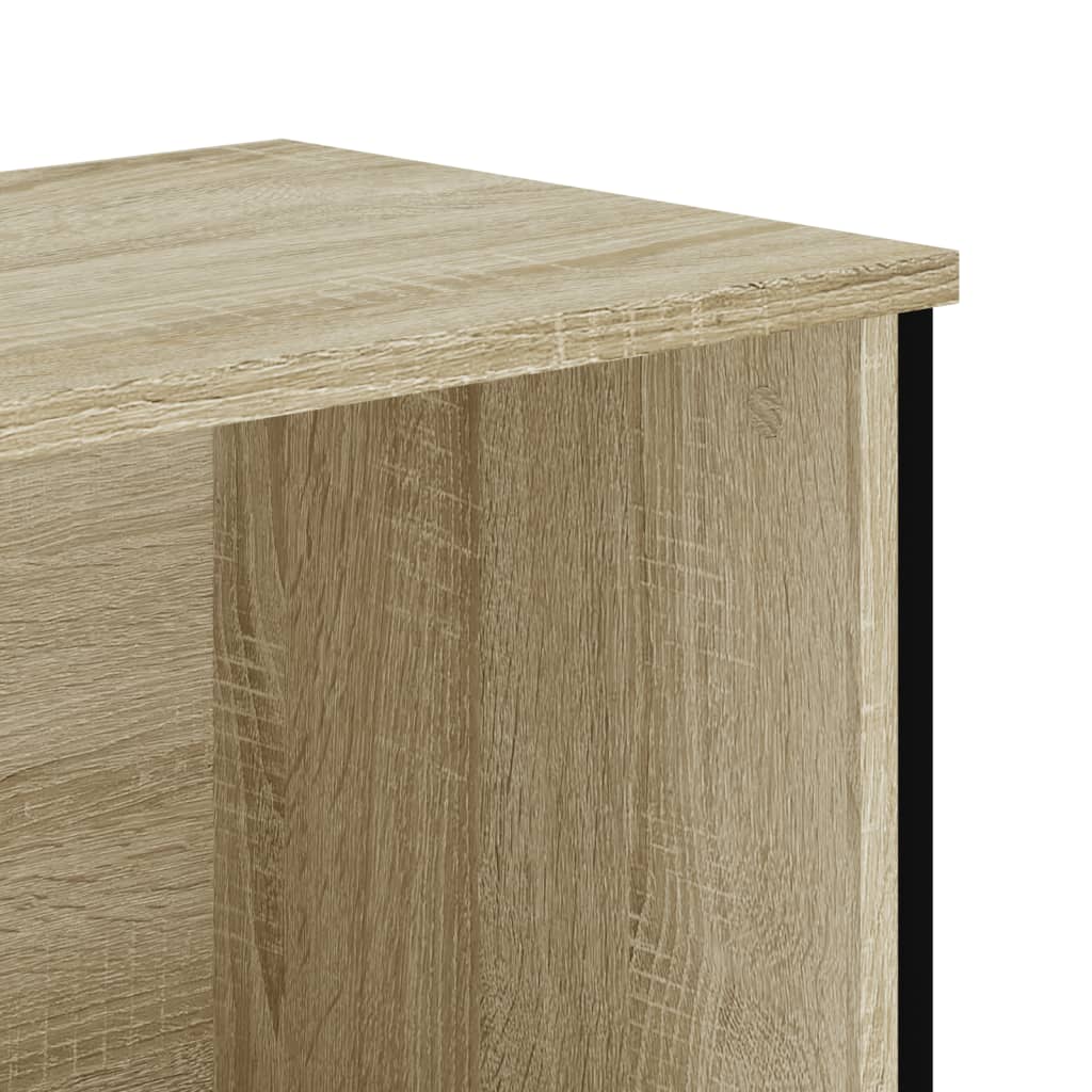 Boekenkast 50x31x74,5 cm bewerkt hout sonoma eikenkleurig is nu te koop bij PeponiXL, paradijselijk wonen!