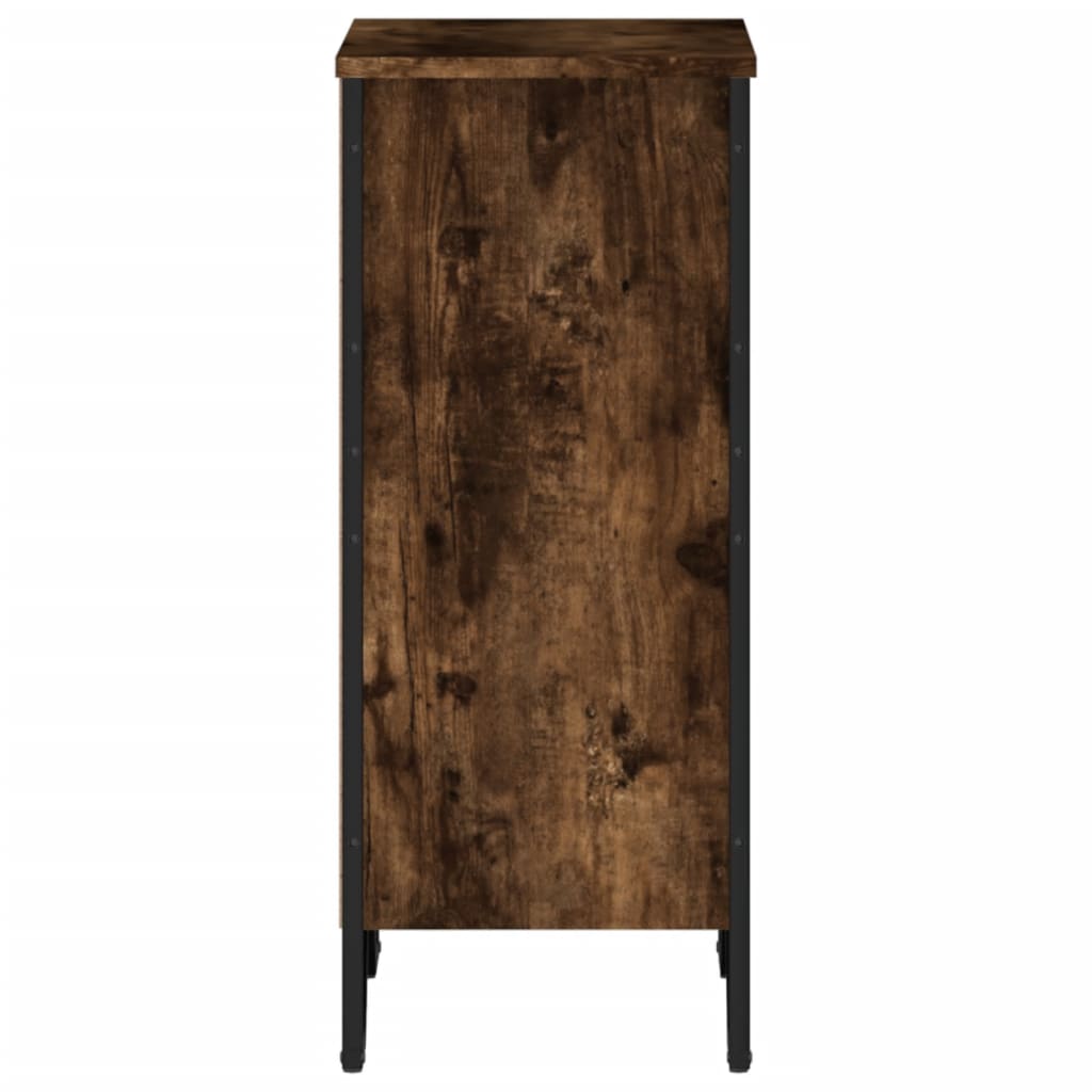 Boekenkast 50x31x74,5 cm bewerkt hout gerookt eikenkleurig is nu te koop bij PeponiXL, paradijselijk wonen!