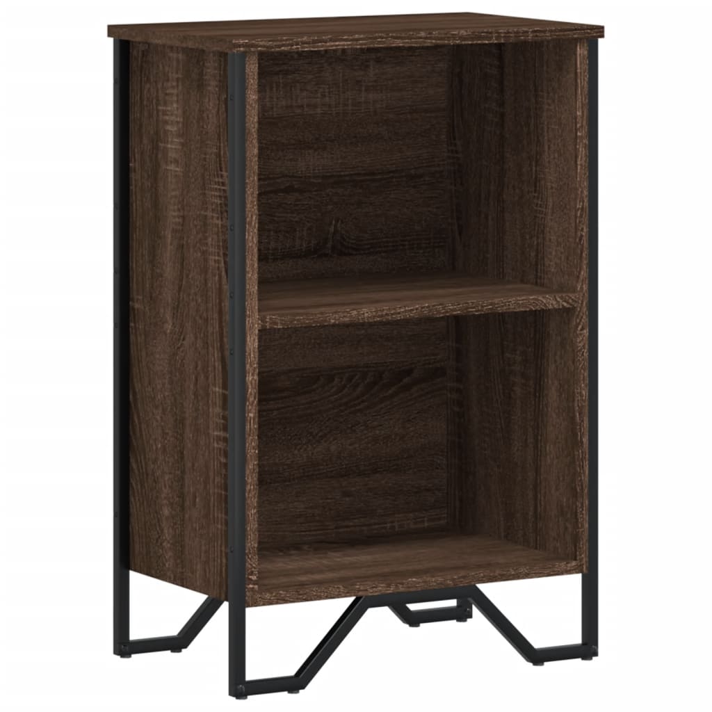 Boekenkast 50x31x74,5 cm bewerkt hout bruin eikenkleur is nu te koop bij PeponiXL, paradijselijk wonen!