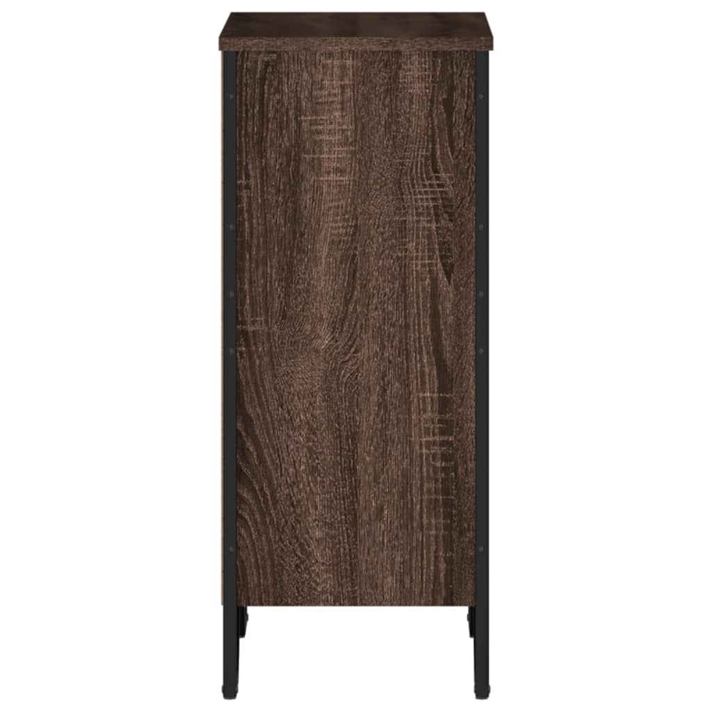 Boekenkast 50x31x74,5 cm bewerkt hout bruin eikenkleur is nu te koop bij PeponiXL, paradijselijk wonen!