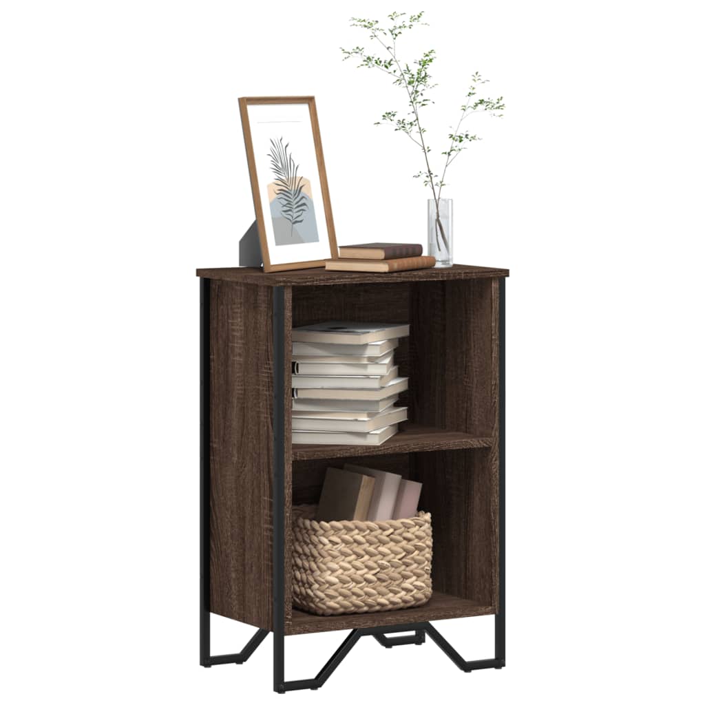 Boekenkast 50x31x74,5 cm bewerkt hout bruin eikenkleur is nu te koop bij PeponiXL, paradijselijk wonen!