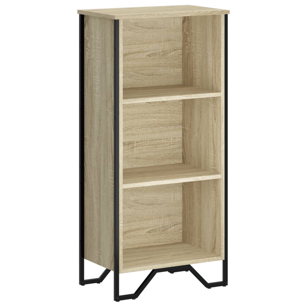 Boekenkast 50x31x106 cm bewerkt hout sonoma eikenkleurig is nu te koop bij PeponiXL, paradijselijk wonen!