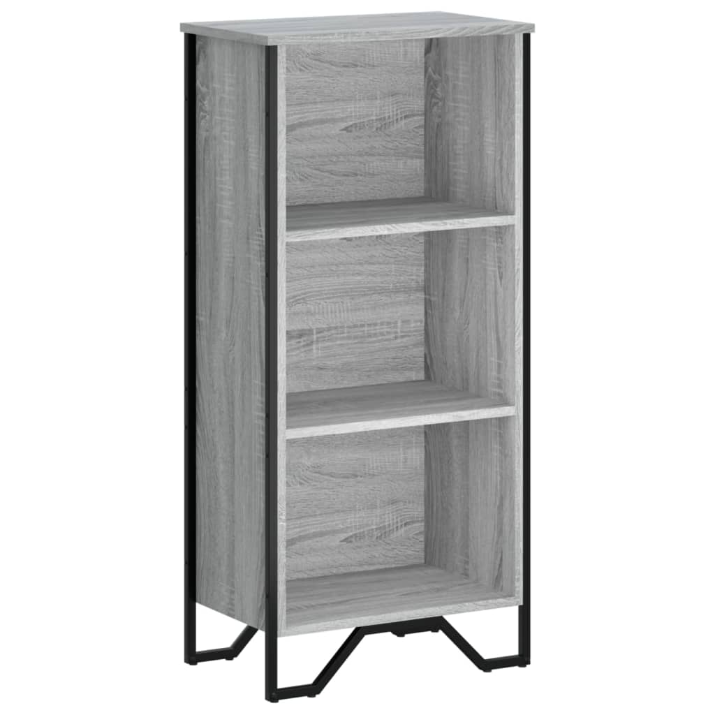 Boekenkast 50x31x106 cm bewerkt hout grijs sonoma eikenkleurig is nu te koop bij PeponiXL, paradijselijk wonen!