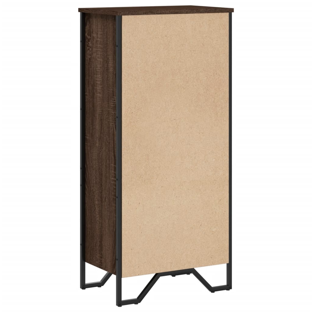 Boekenkast 50x31x106 cm bewerkt hout bruin eikenkleurig is nu te koop bij PeponiXL, paradijselijk wonen!