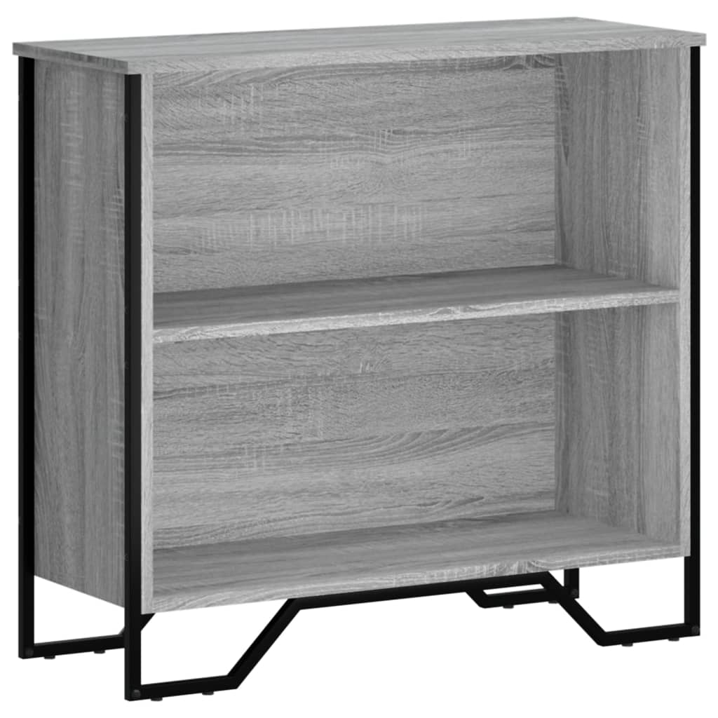 Boekenkast 80x31x74,5 cm bewerkt hout grijs sonoma eikenkleur is nu te koop bij PeponiXL, paradijselijk wonen!