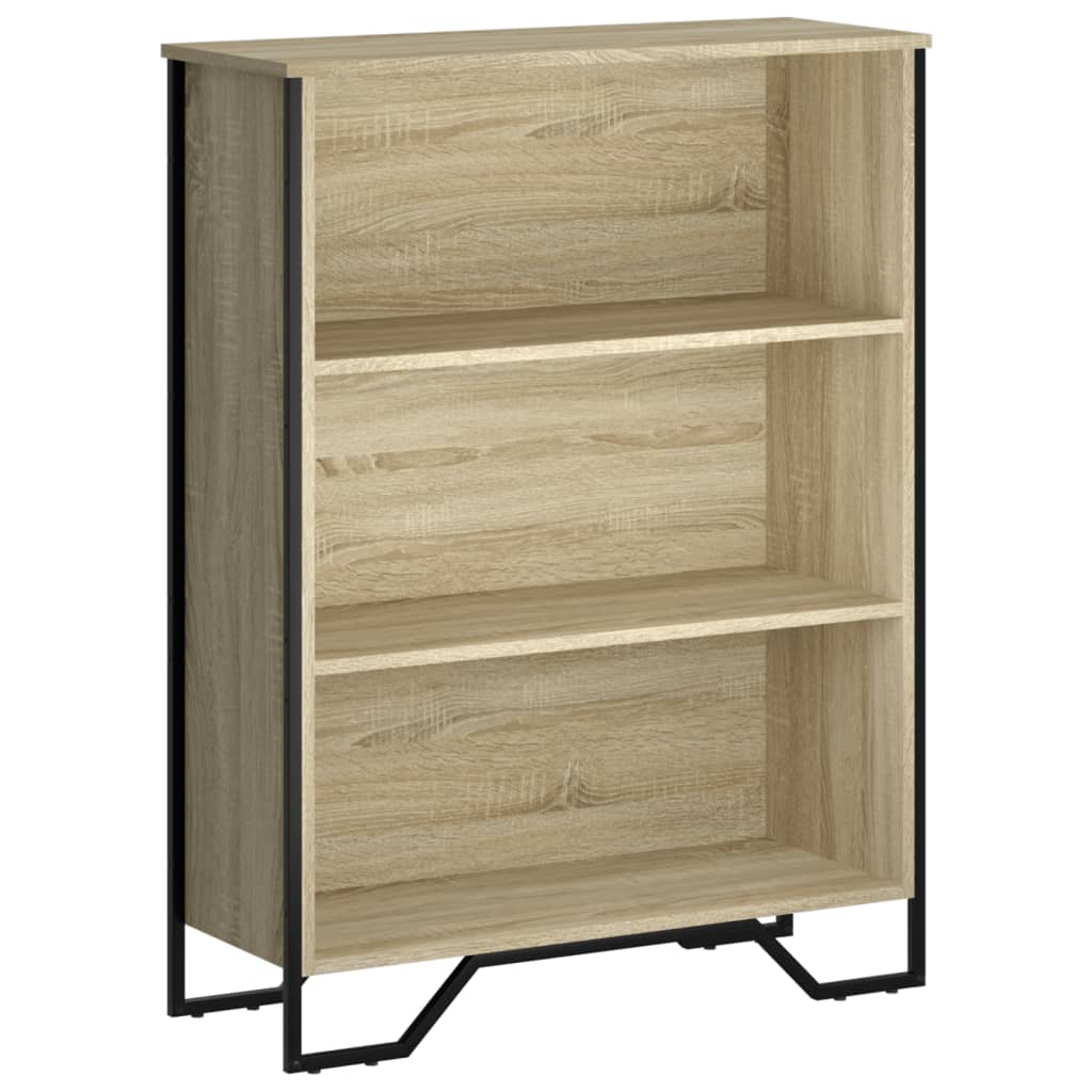 Boekenkast 80x31x106 cm bewerkt hout sonoma eikenkleurig is nu te koop bij PeponiXL, paradijselijk wonen!