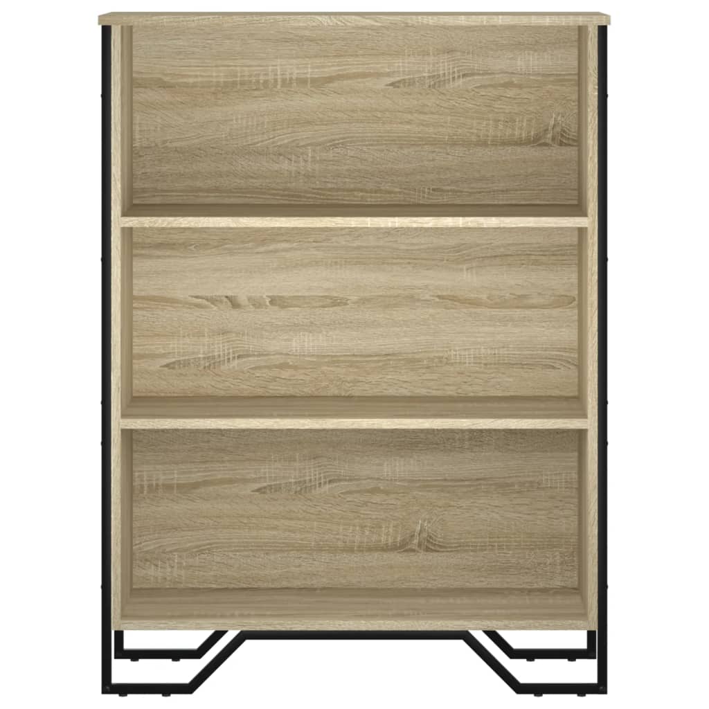 Boekenkast 80x31x106 cm bewerkt hout sonoma eikenkleurig is nu te koop bij PeponiXL, paradijselijk wonen!