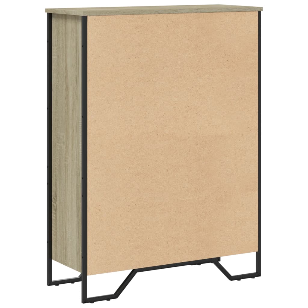 Boekenkast 80x31x106 cm bewerkt hout sonoma eikenkleurig is nu te koop bij PeponiXL, paradijselijk wonen!